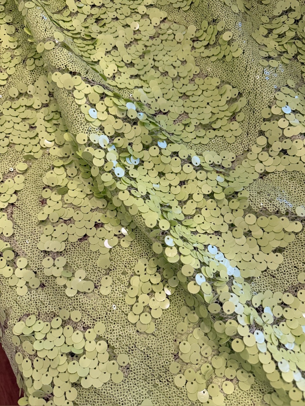 Topshop mixed sequin scoop cami mini dress in green - Picture 9 of 10